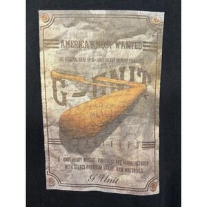 G-Unit T-Shirt Mens Black Short Sleeve Streetwear Hip Hop Graphic Vintage XL